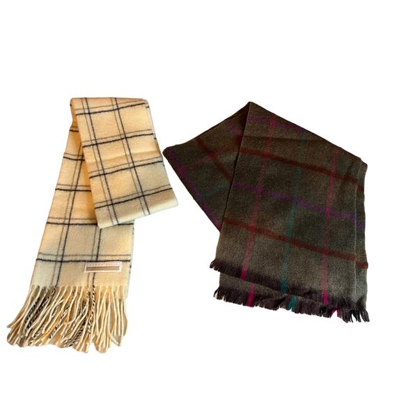 Vintage Perry Ellis Wool Scarf Bundle - Picture 1 of 6